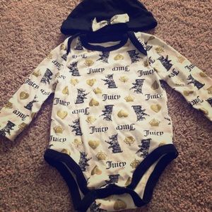 Juicy couture onesie and hat